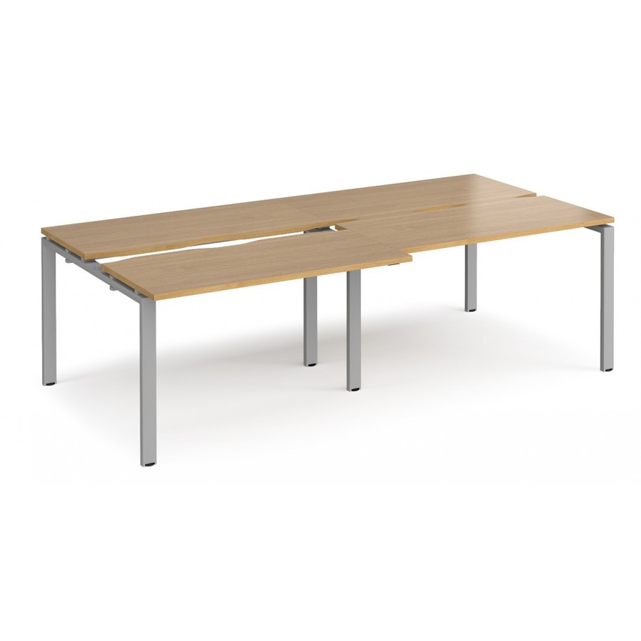 Adapt 1200mm Deep Sliding Top Double Back to Back Bench Desk